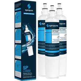 SpiroPure SP-LE600 NSF Certified Refrigerator Water Filter Replacement for LT600P, 9990, 5231JA2006, 46-9990, 5231JA2006A-S (3 Pack)