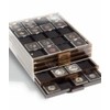Lighthouse coin box QUADRUM, 20 square compartments up to 50