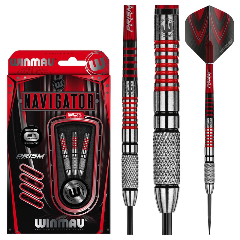 WINMAU Navigator 21g Tungsten Darts with Prism Flights and Shafts