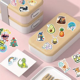 100 Pcs Funny Stickers, Cute Cartoon Stickers for Men Women, Waterproof Vinyl Stickers, Novelty Stickers for Mum, Gifts for Scrapbook, Laptop, Luggage, Skateboard, and Water Bottles