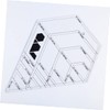jojofuny Acrylic Quilting Ruler Accurate Diamond Shape Measuring Tool for