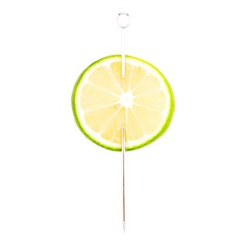 Bar Lux 4.5 Inch Cocktail Picks, 10 Ring Head Martini Picks - Pointed Tip, Corrosion-Resistant, Silver Stainless Steel Cocktail Skewers, Reusable, For Drinks And Appetizers - Restaurantware