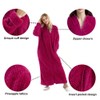Oksun Womens Plus Size Fleece Dressing Gown Soft Bathrobe Full