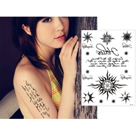 THE FANTASY Tattoo Stickers, Word, Letters, Characters - 2 (Medium Size, A5 Size) - hb061_1