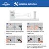 HOMOTEK 12 Pack Heavy Duty Solid Rigid Door Stop with