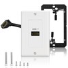 HDMI 2.1 Wall Plate, ELECTOP 8K HDMI Wall Outlet Pass