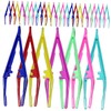 BIUDECO 30pcs Brow Trimming Tweezers Lightweight Eyebrow Tweezers for Makeup