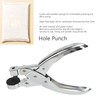 Hole Punch Plier Zinc Alloy Sliver Handheld Paper Puncher Tool
