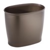 iDesign Slim Plastic Bathroom Trash Can, Small Garbage Bin for