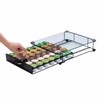 ZCDCP K Cup Holder Drawer Storage,with Crystal Tempered Glass Top,Compatible