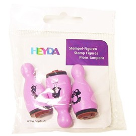 3 Piece Wooden Stamp Rubber Stamp Set – Figures – Caterpillar, Frog & Co