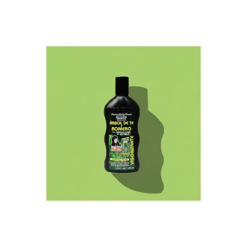 Shampoo Romero Y Árbol De Té 550 Ml Del Indio