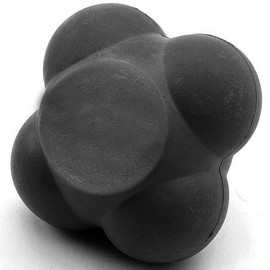 Large Training Reaction Ball with 6 Sides | Used for Hi-Bounce Agility Trainer | Speed Reaction Skills & Hand-Eye Coordination, Improve Speed Awareness For your Routine Practice (Black, 67mm)