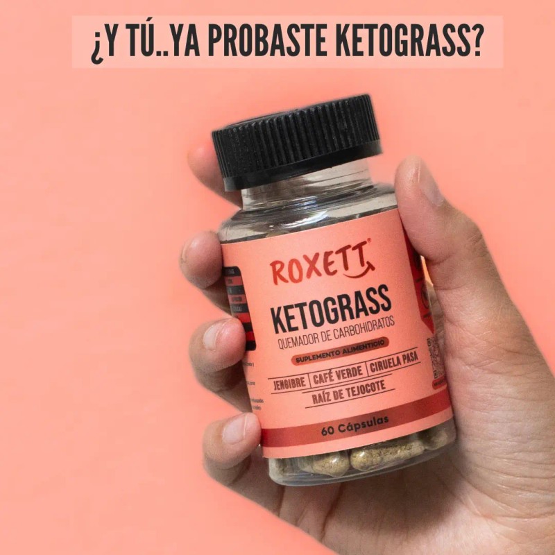 Ketograss Quemador Carbohidratos Natural Capsulas Bajar Inhibidor Apetito Regula Control