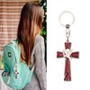 Cross Keychain Peace Bird Vibrant Colors Strong Alloy Skin Friendly