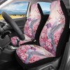 INSTANTARTS Hummingbird Car Seat Covers 2pcs/Set Vehicle Protector Cherry Blossom