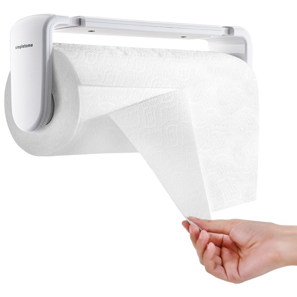 simpletome simpletome Paper Towel Holder ONE Hand Tear Adaptive Tension