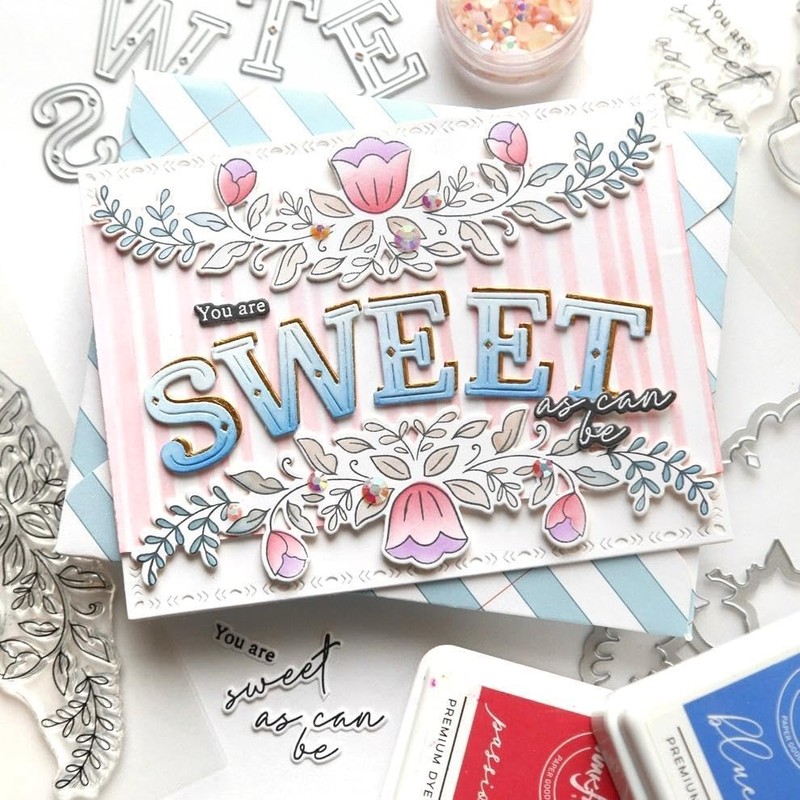 Pinkfresh Studio - Hot Foil Plates - Sending Love