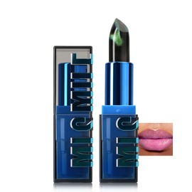 Magic Colour Changing Lipstick, Shiny Cat Eye Colour Change Lipstick, Long Lasting Moisturising, Temperature Vegan Lip Tint Blam with Fine Glitter Particles for Women, Waterproof & Emergency Stick Cup