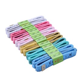 Operitacx Maßband 18er-pack 1 5 m Nähmuster-lineal Flexibles Maßband Werkzeug Robust Zufällige Farbe
