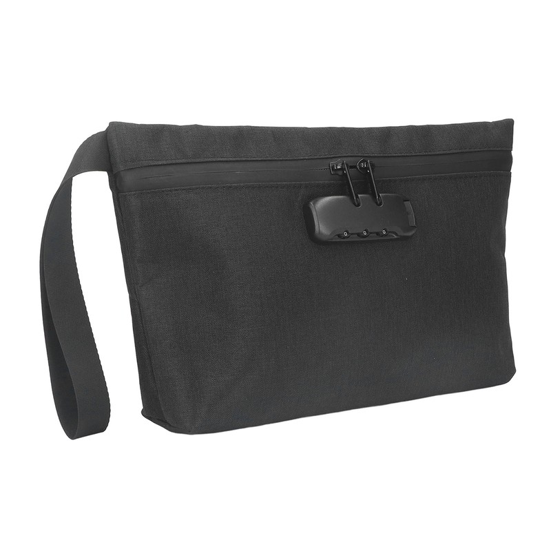 Smell Proof Bag with Combination Lock Carbon Lined Odor Proof