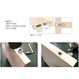 Ad Pack (Made in Japan) Onime-Nut A Type M6x13 [Pack of 10]