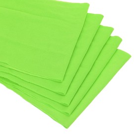 PATIKIL 14"x5" Stretch Chair Sashes Bow Sash, 10 Pack Elastic Chair Cover Bands Sashes Bow Tie for Wedding Banquet Events Decorations, Green