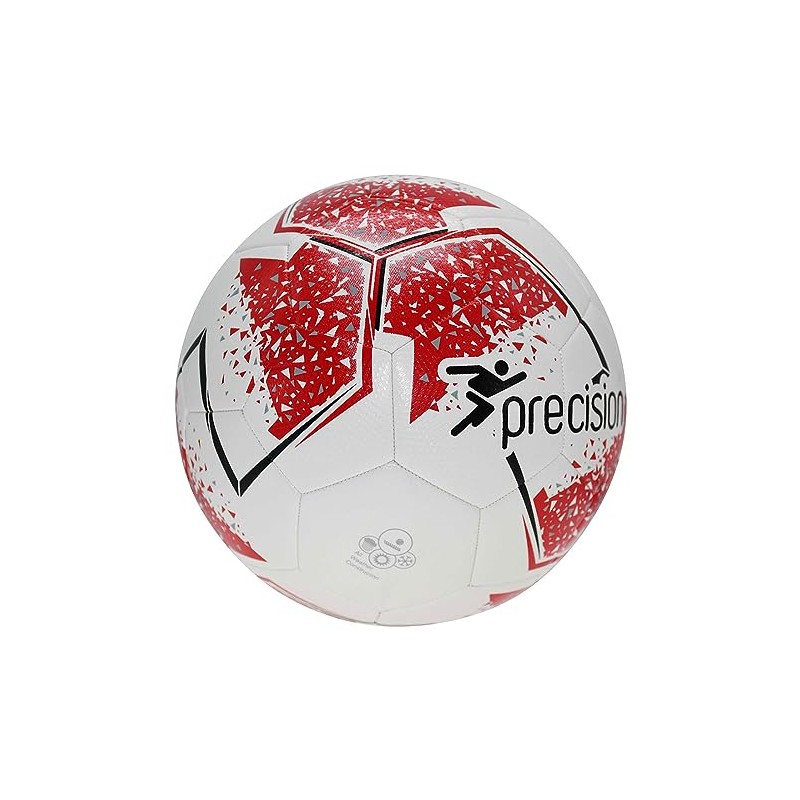Precision Unisex-Youth Fusion IMS Training Ball, White/Red/Grey/Black, 3