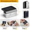 Srtyuo Solar Fence Lights Outdoor 8 Pack - Deck Lights