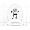 Grandora W772 Wall Sticker Toilet Sticker with German Text "Dein
