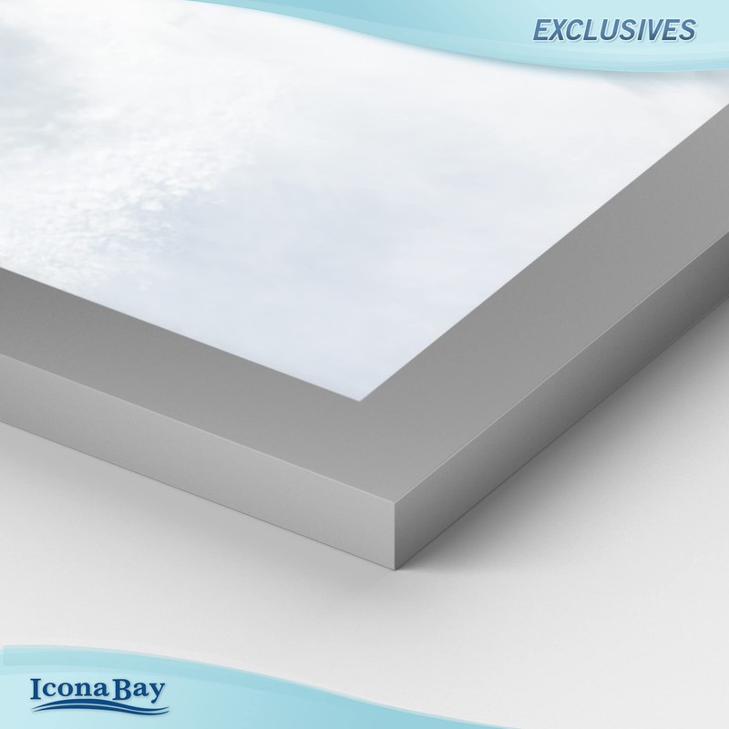 Icona Bay 8x10 Picture Frames (Gray, 3 Pack), Sturdy Wood