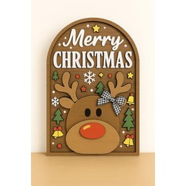 Reindeer Ornaments for Christmas Tree, Reindeer Ornament, Cute Animal Lover Gifts for Women Kids Family, Xmas Tree Hanging Decoration, Festive Holiday Ornaments for Christmas Decor Gift