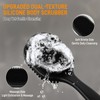 Silicone Back Scrubber for Shower, 17-Inch Long Handle Body Bath