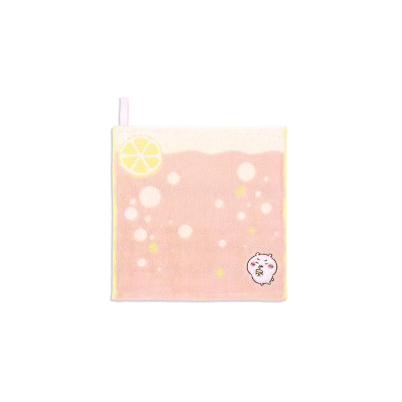 Chiikawa 41-1260080 Supa Towel Handkerchief, Pink, Approx. 9.8 x 9.8