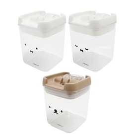 Okato Miffy/Boris Canister, Set of 3 (Miffy for Face, Night-Miffy, Face Only, Boli Only)