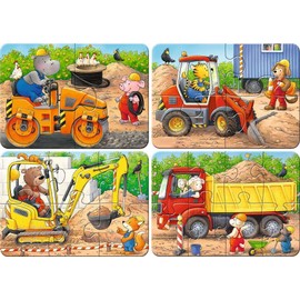 Ravensburger Kinderpuzzle - 05717 Tiere auf der Baustelle - 2,4,6,8 Teile my first puzzle für Kinder ab 2 Jahren