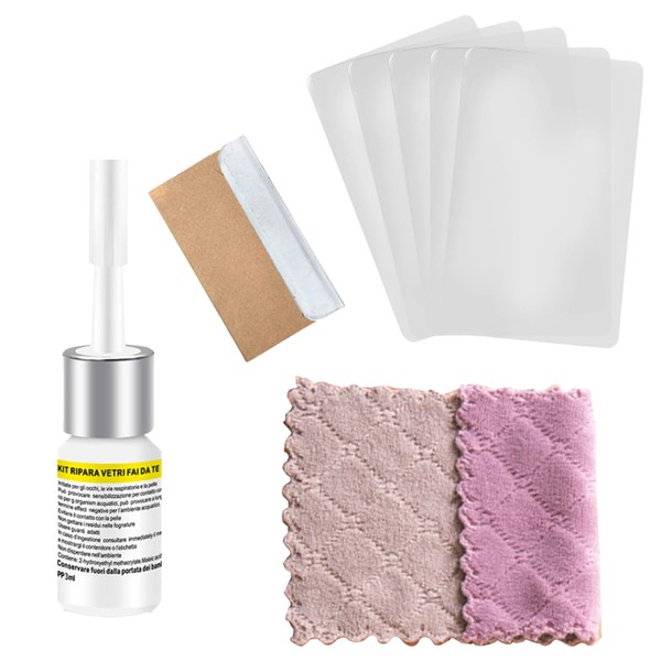 YANINEE 3 PCS Tteinschlag Reparaturset Windschutzscheibe, Scheibenreparatur Set Steinschlag, Autoscheiben