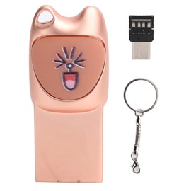 U Disk Cartoon Flash Disk DriveFree Data Transmission Equipment with TypeC Adapter(Rose Gold 32G)