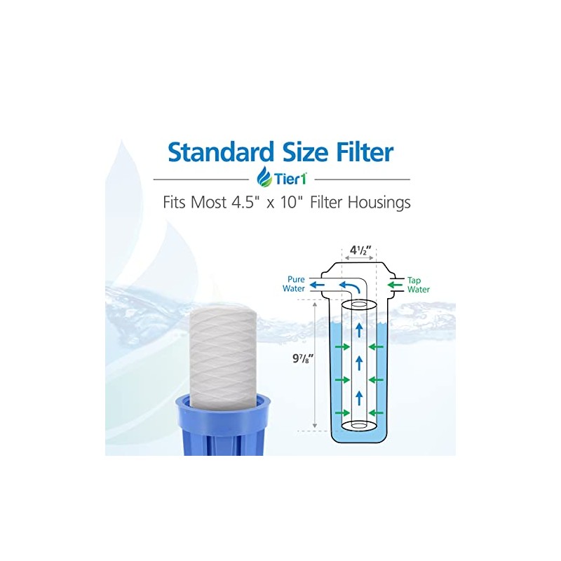 Tier1 5 Micron 10 x 4.5 Inch | 4-Pack String