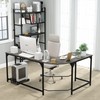 Teraves Reversible L Shaped Desk, 57.9" Gaming Computer Desk, Modern