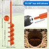 Upgraded Auger Drill Bit for Planting 4'' X 32'' Garden