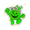 Kool-Aid Kool Aid Man Lime Green Vinyl STICKER - OH YEAH Skateboard Surfboard Decal