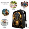 Huke Dinosaur Backpack for Kids Boys Girls, Cool Dino Backpack,
