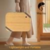 Mayjoy Bamboo Lap Desk with Storage, Cover Removable Lap Desk