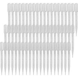 100 pcs 3 ml Pipettes Plastic Transfer Pipettes Eye Dropper, Essential Oils Pipettes Dropper Makeup Tool