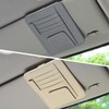 Universal Car Sun Visor Organiser, PU Leather Sun Visor Storage