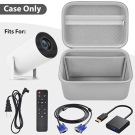 Mini Projector Case Compatible with Magcubic for Alwtniet for Limimart for Aubor for HIPPUS Portable Projector 4K 1080P Support, Storage Holder Organizer for accessories (Box Only) -Light Grey