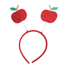 TOPBATHY Fruit Glitter Apples Red Headband Holiday Festival Hair Accessories for Women Girls Kids Kids