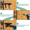 URDOGSL Heavy Duty Gate Latch with Padlock Hole Metal Thickened