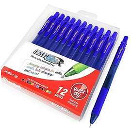 Pentel Energel X BL107 Retractable Gel Rollerball Pens - 0.7mm - Blue - Wallet of 12
